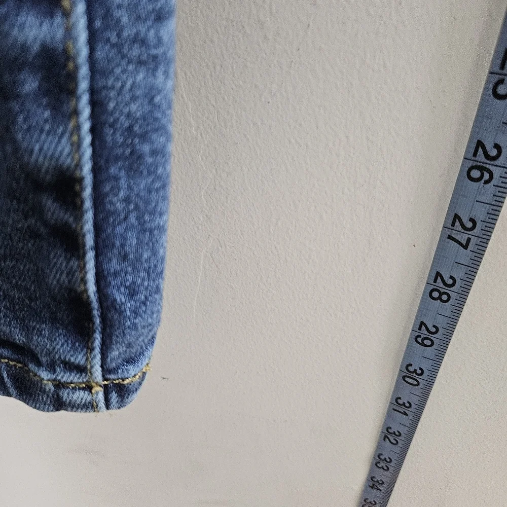 LC Lauren Conrad Stylish Denim Jeans Blue Straight Plus Size 14
